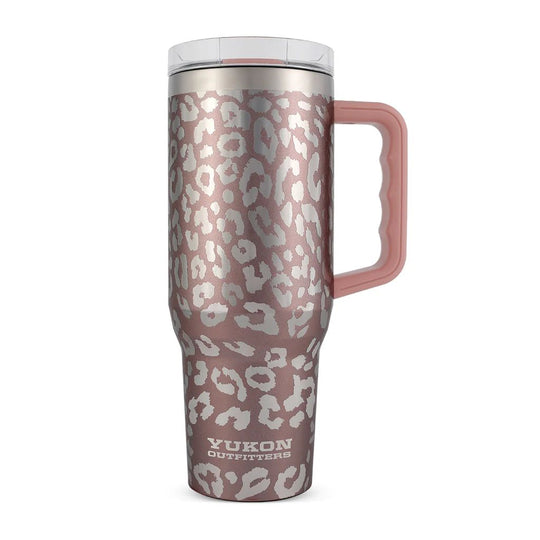Yukon Fit 40oz Tumbler-Lifestyle-Rose Gold Leopard-Kevin's Fine Outdoor Gear & Apparel