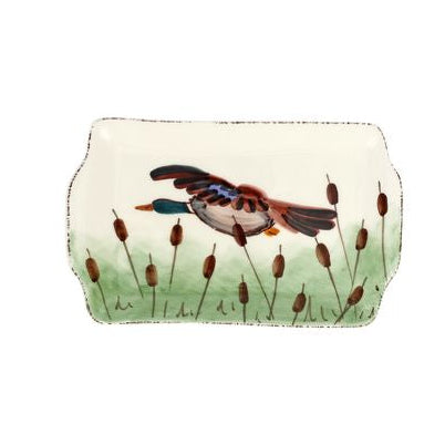 Vietri Wildlife Rectangular Plate-Home/Giftware-Mallard-Kevin's Fine Outdoor Gear & Apparel