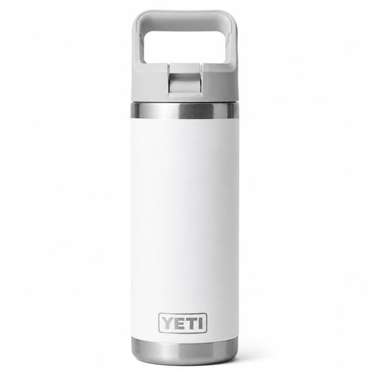 YETI 18 oz Rambler Water Bottle with Color-Matched Straw Cap-Hunting/Outdoors-White-Kevin's Fine Outdoor Gear & Apparel