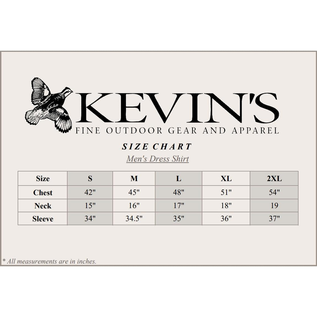 Kevin's Ergonometric Egyptian Cotton Long Sleeve Shirt-Men's Clothing-Kevin's Fine Outdoor Gear & Apparel