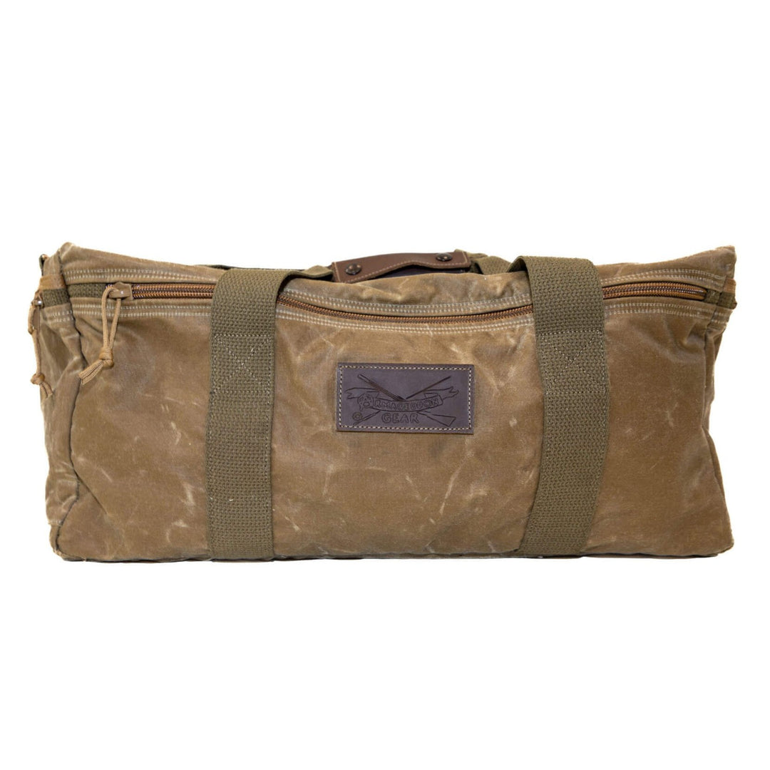 Medium Waxed Canvas Duffle Bag-Luggage-Tan Waxed-Kevin's Fine Outdoor Gear & Apparel