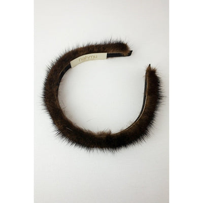 Mink Hair Head Band-Women's Accessories-Brown-Kevin's Fine Outdoor Gear & Apparel