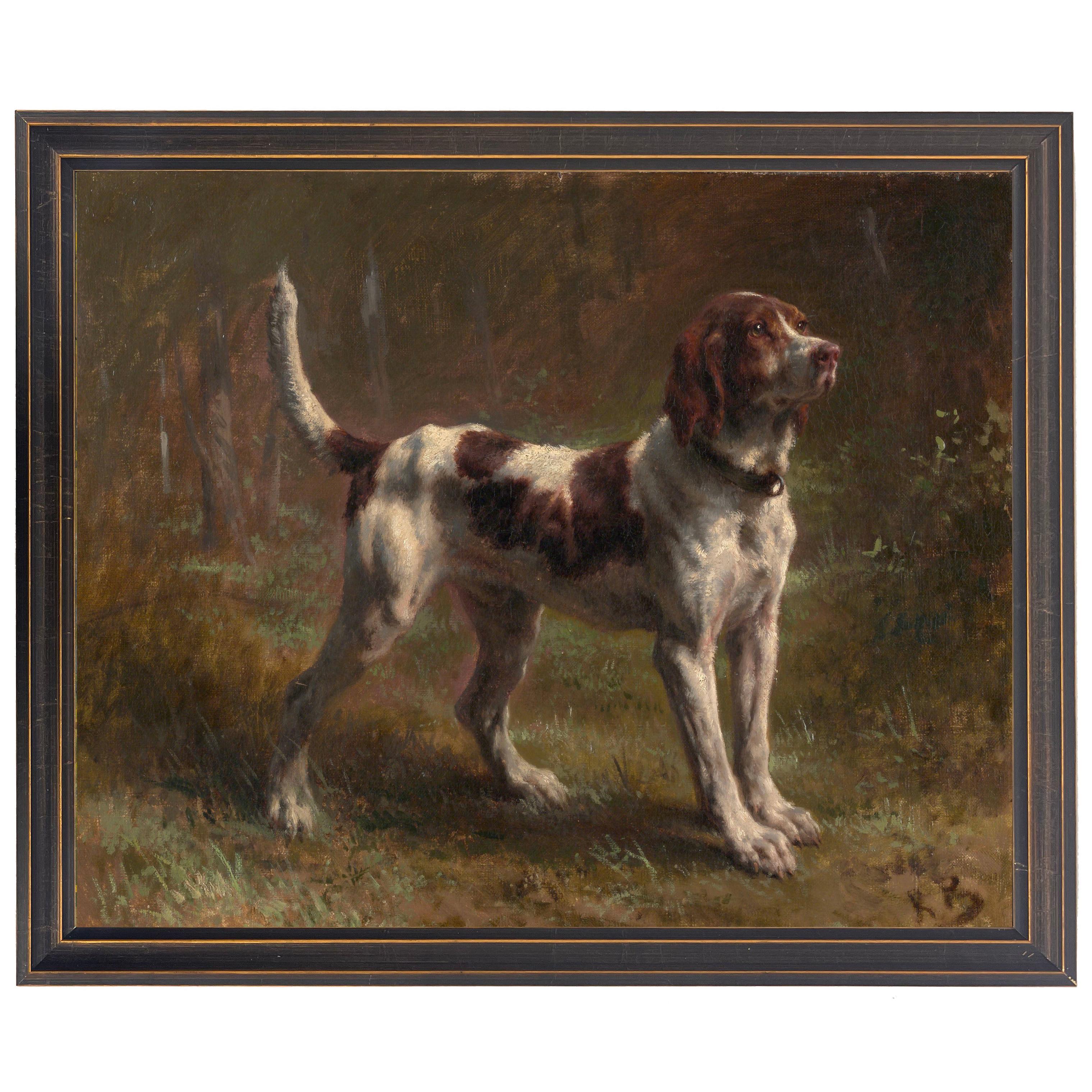 Vintage Hunting Dogs Oil Reproduction-Home/Giftware-English Pointer-Kevin's Fine Outdoor Gear & Apparel