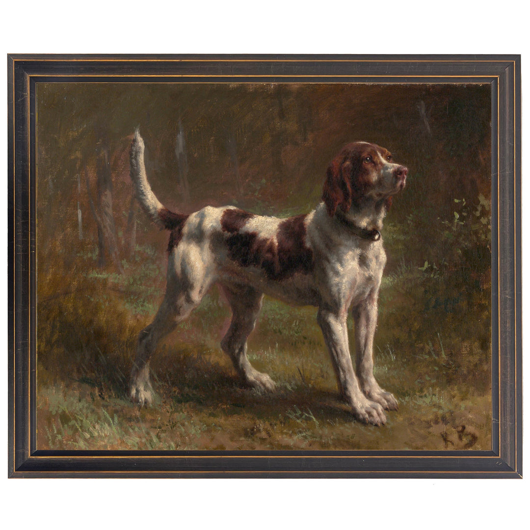 Vintage Hunting Dogs Oil Reproduction-Home/Giftware-English Pointer-Kevin's Fine Outdoor Gear & Apparel