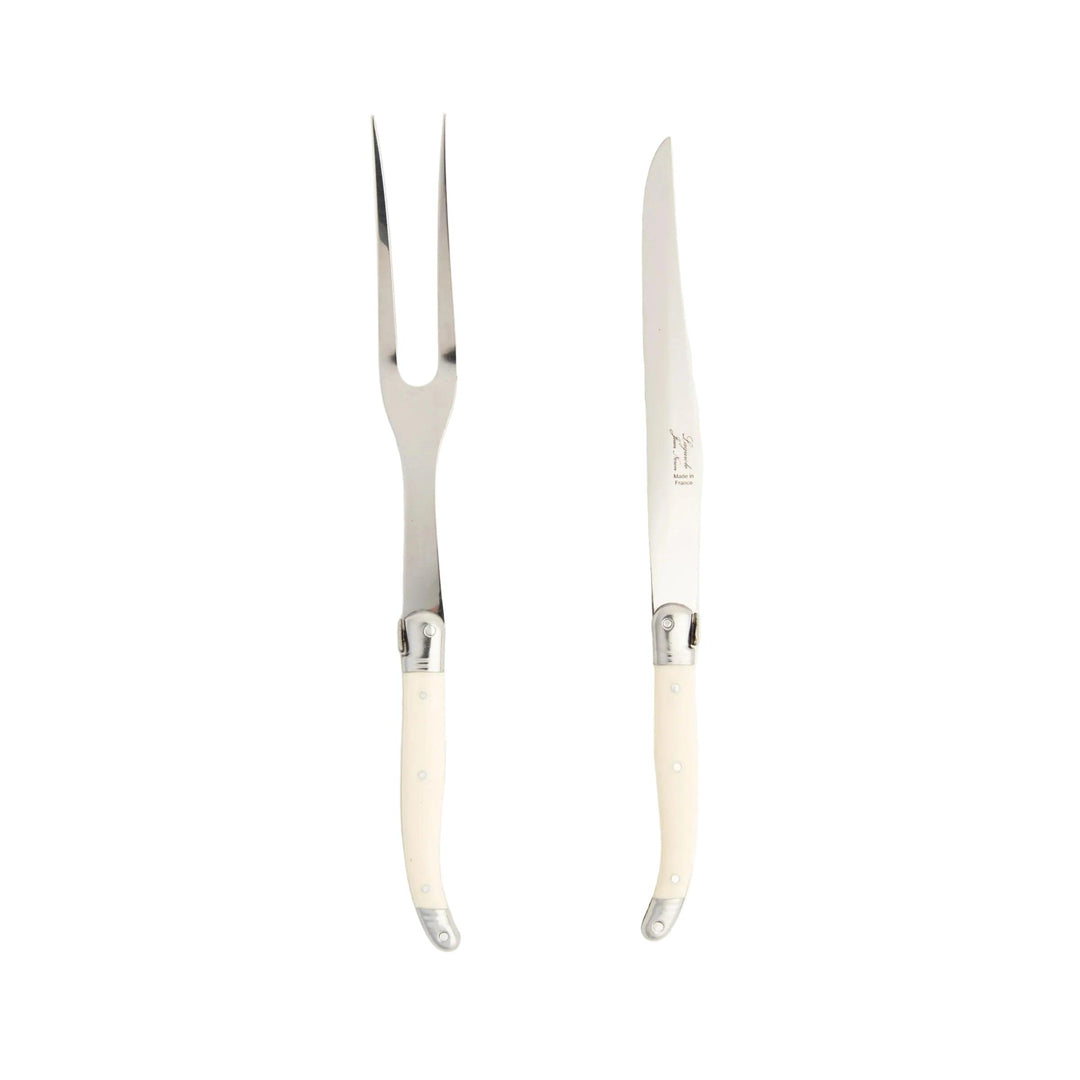 Laguiole Debutant Carving Set (Ivory)-Home/Giftware-Kevin's Fine Outdoor Gear & Apparel