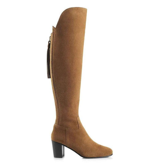 Fairfax & Favor Women's Heeled Amira Over-the-Knee Suede Boot-Women's Footwear-Kevin's Fine Outdoor Gear & Apparel