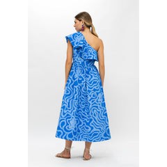 Oliphant One Shoulder Ruffle Maxi Dress-Women's Clothing-Kevin's Fine Outdoor Gear & Apparel
