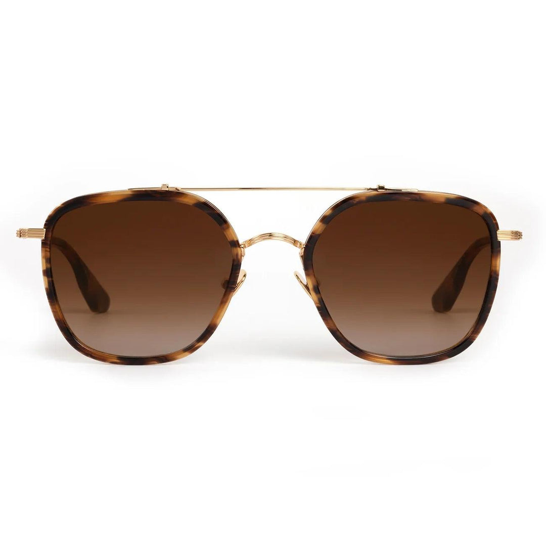 Krewe "Austin" Sunglasses-Sunglasses-18K Titanium + Venezia-Amber Gradient-Kevin's Fine Outdoor Gear & Apparel