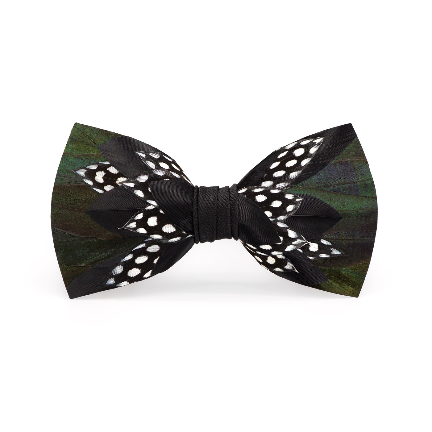 Brackish Papadopoulos Goose and Guinea Feather Bow Tie-Men's Accessories-Kevin's Fine Outdoor Gear & Apparel