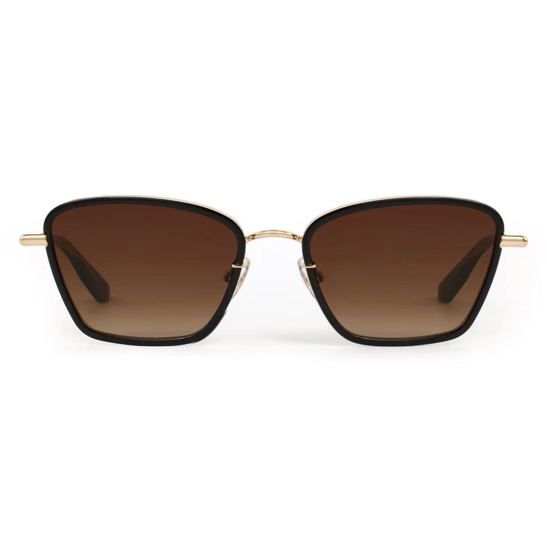 Krewe "Bella" Sunglasses-Sunglasses-12K + Black + Black Tea-Amber Gradient-Kevin's Fine Outdoor Gear & Apparel