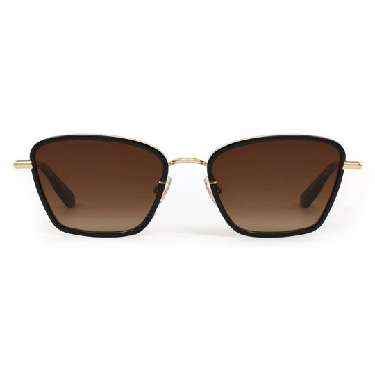Krewe "Bella" Sunglasses-Sunglasses-12K + Black + Black Tea-Amber Gradient-Kevin's Fine Outdoor Gear & Apparel