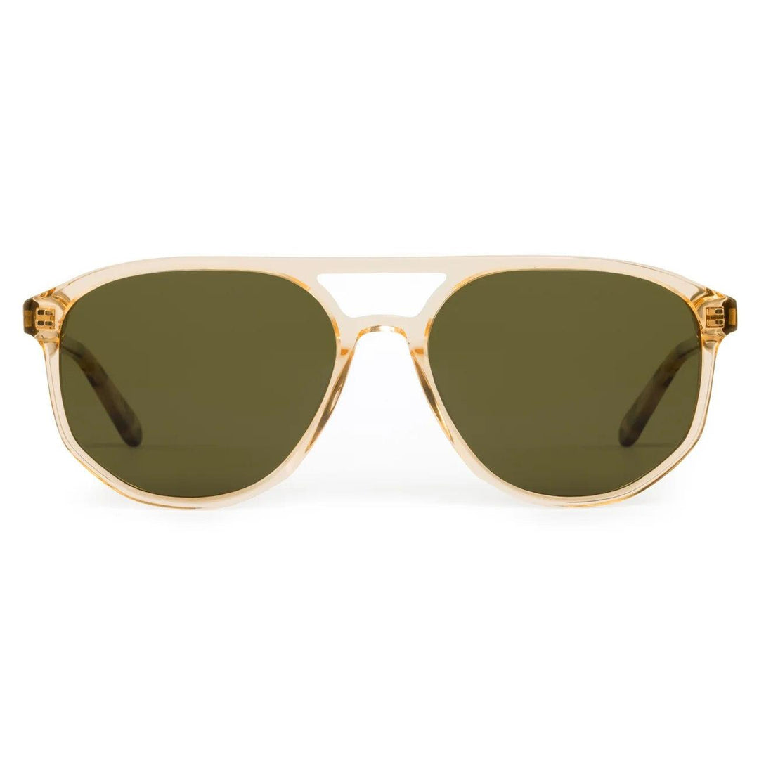 Krewe "Brando" Sunglasses-Sunglasses-Champagne + Iberia Polarized-Grass Green (P)-Kevin's Fine Outdoor Gear & Apparel