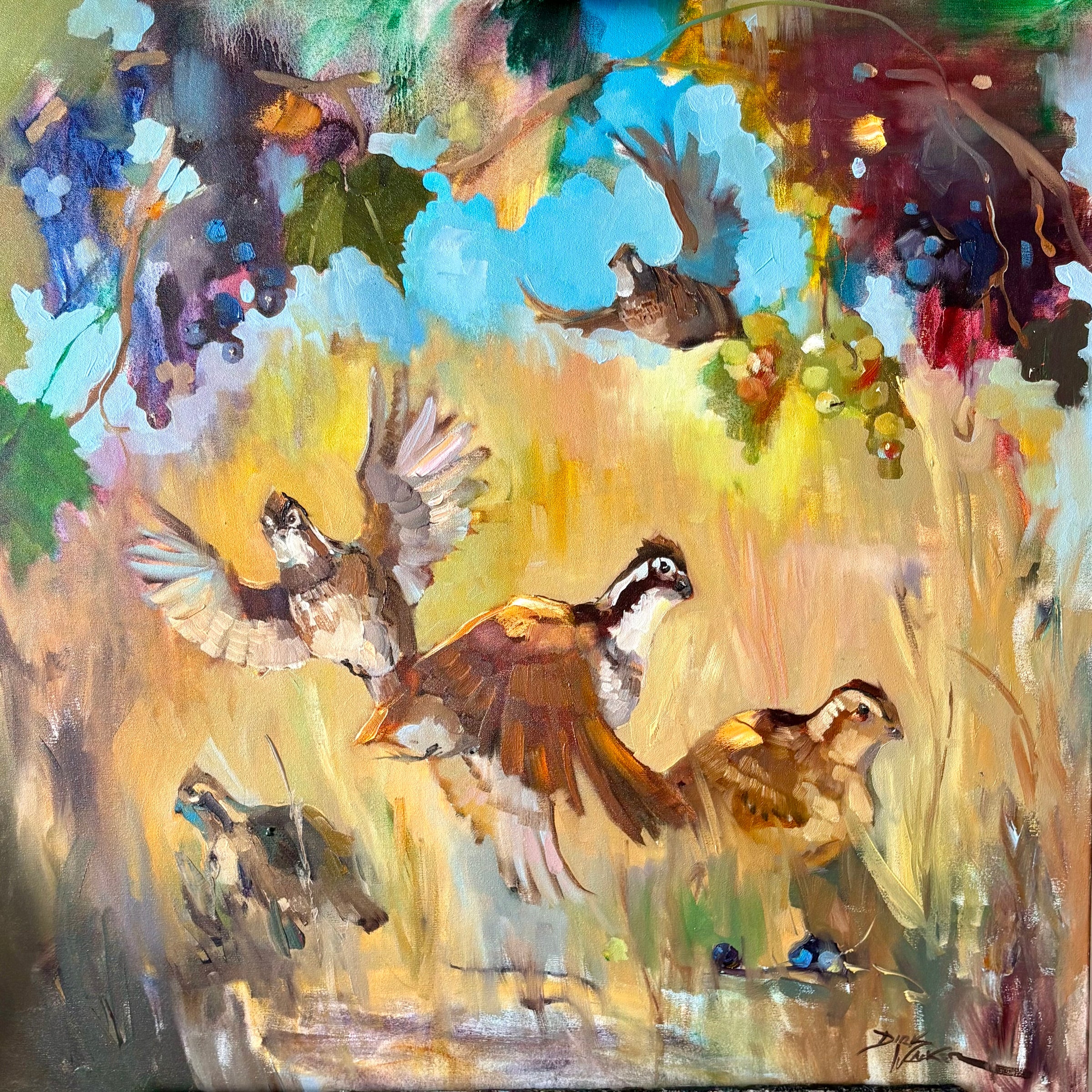 "Cabernet Wine Party" Painting by Dirk Walker-Home/Giftware-Kevin's Fine Outdoor Gear & Apparel