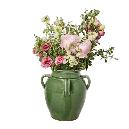 Mediterranean Four Handle Vintage Olive Jar-Home/Giftware-9 1/2"-Kevin's Fine Outdoor Gear & Apparel