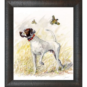 Upland Bird Dog Framed Prints-Home/Giftware-English Pointer-Kevin's Fine Outdoor Gear & Apparel