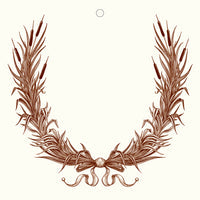 Alexa Pulitzer Gift Tags/Cards-Home/Giftware-Cattail Wreath-Kevin's Fine Outdoor Gear & Apparel