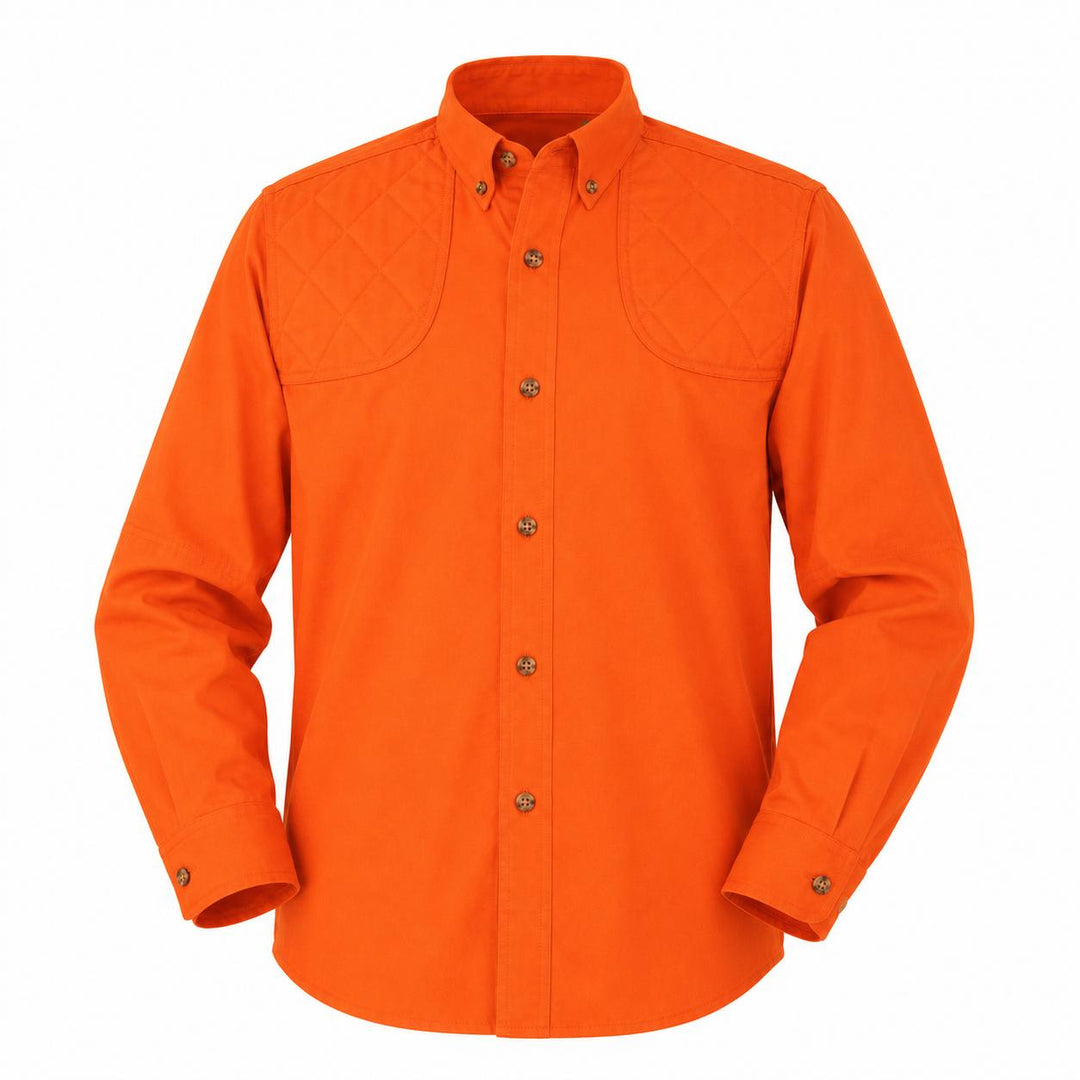 Kevin's Children's 100% Cotton Long Sleeve Shooting Shirt - B2B-Children's Clothing-Solid Blaze-XS-Kevin's Fine Outdoor Gear & Apparel