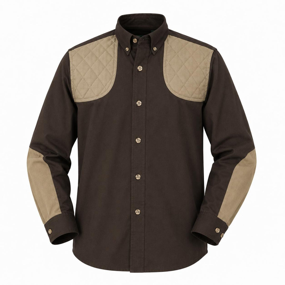 Kevin's Children's 100% Cotton Long Sleeve Shooting Shirt - B2B-Children's Clothing-Dark Green/Khaki-XXS-Kevin's Fine Outdoor Gear & Apparel