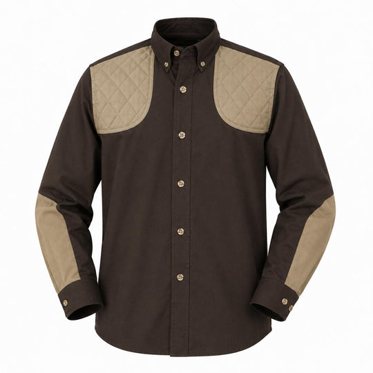 Kevin's Children's 100% Cotton Long Sleeve Shooting Shirt - B2B-Children's Clothing-Dark Green/Khaki-XXS-Kevin's Fine Outdoor Gear & Apparel