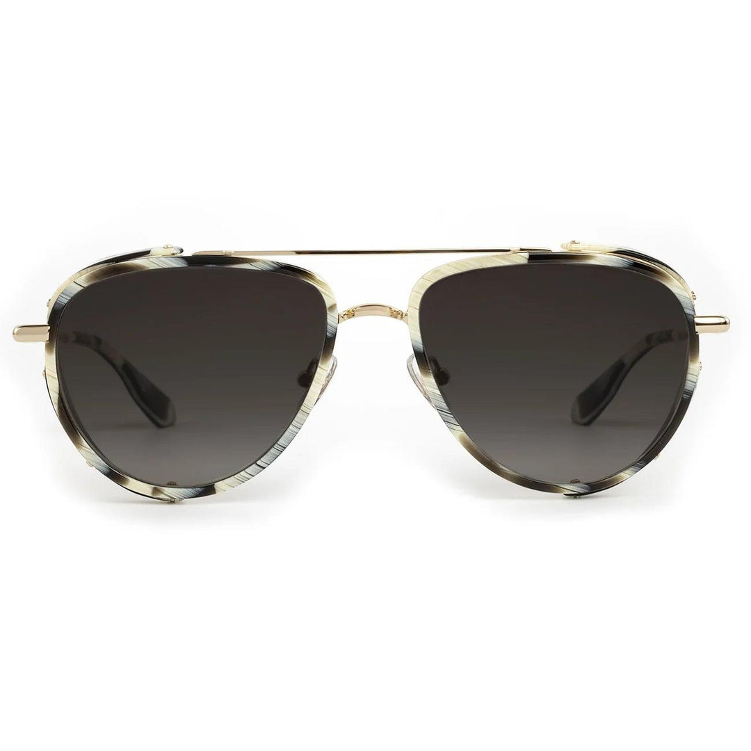 Krewe "Coleman Blinker" Sunglasses-Sunglasses-Bone 12K-Grey Gradient-Kevin's Fine Outdoor Gear & Apparel