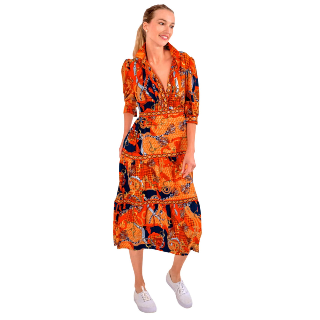 Gretchen Scott Damsel Maxi Ditto Dress-Women's Clothing-Orange-S-Kevin's Fine Outdoor Gear & Apparel