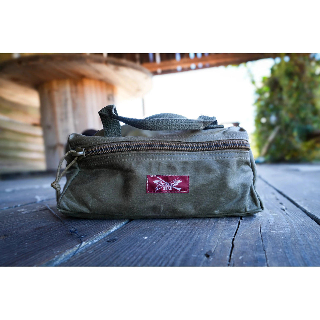 Armageddon Gear Waxed Canvas Dopp Kit-Top Zip Utility Pouch-Luggage-Tan-Kevin's Fine Outdoor Gear & Apparel