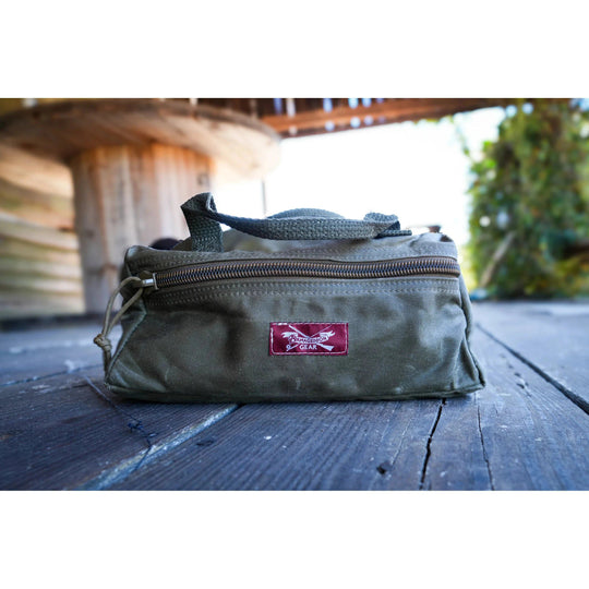 Armageddon Gear Waxed Canvas Dopp Kit-Top Zip Utility Pouch-Luggage-Tan-Kevin's Fine Outdoor Gear & Apparel