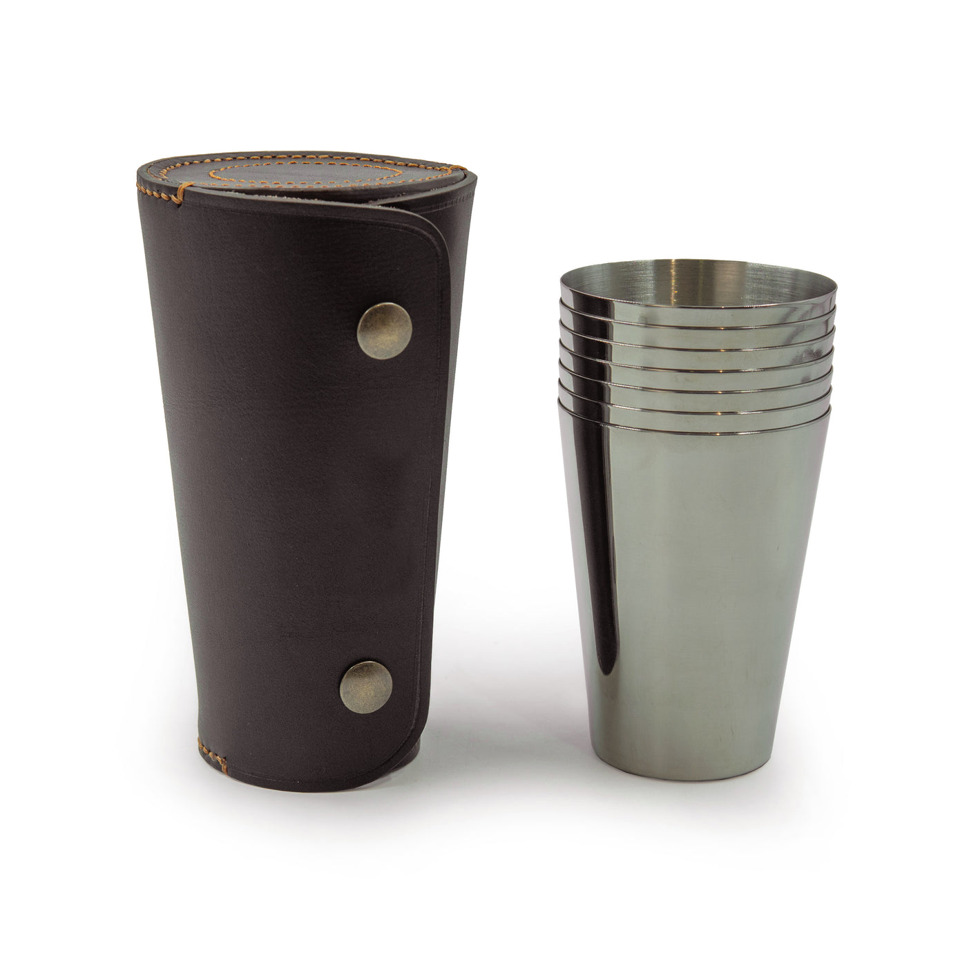 Kevin's 8 Piece Tumbler Set with Leather Case-Home/Giftware-Kevin's Fine Outdoor Gear & Apparel