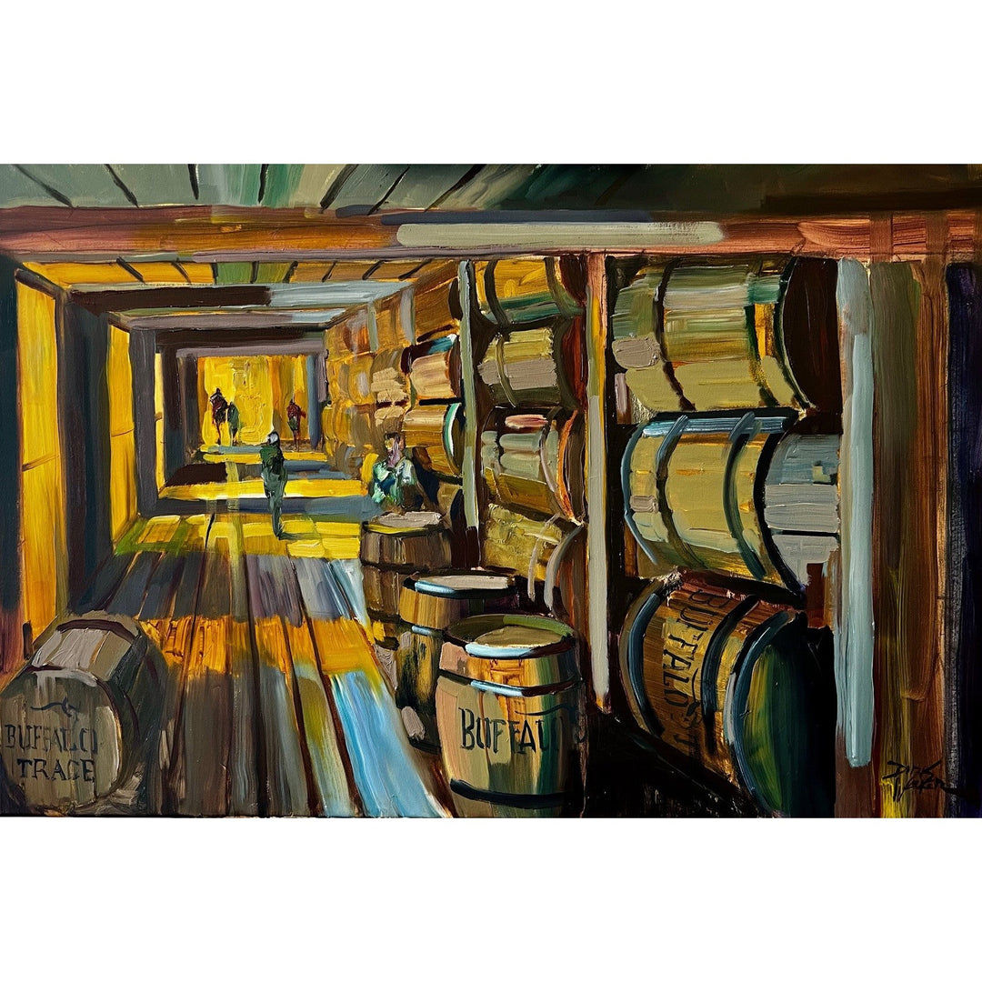 "Bourbon Barrels " Painting by Dirk Walker-Home/Giftware-Kevin's Fine Outdoor Gear & Apparel