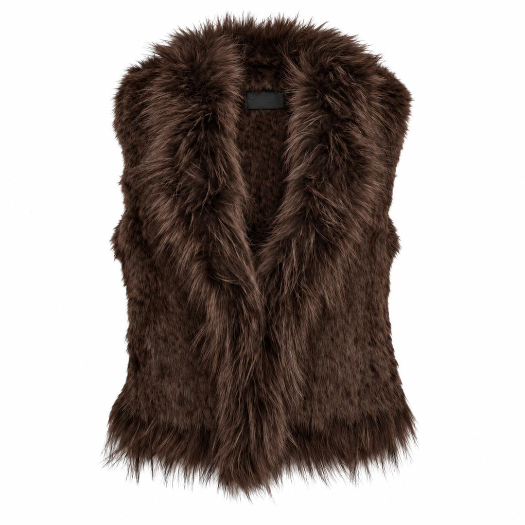 Gilet en fourrure de lapin
