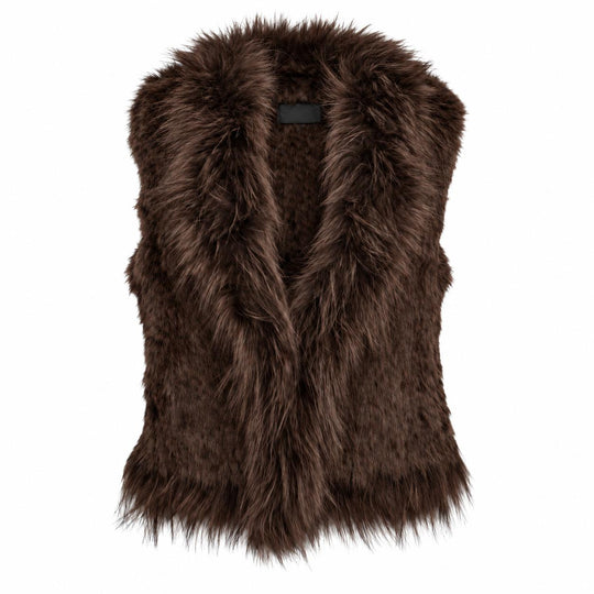 Gilet en fourrure de lapin