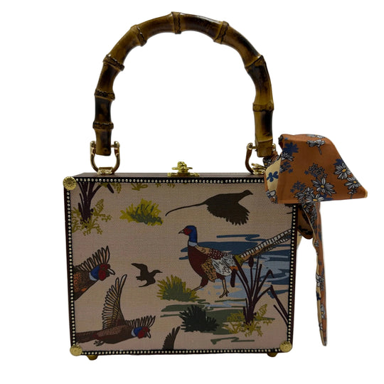 Pheasant Cigar Box with Bamboo Handles-Women's Accessories-Kevin's Fine Outdoor Gear & Apparel