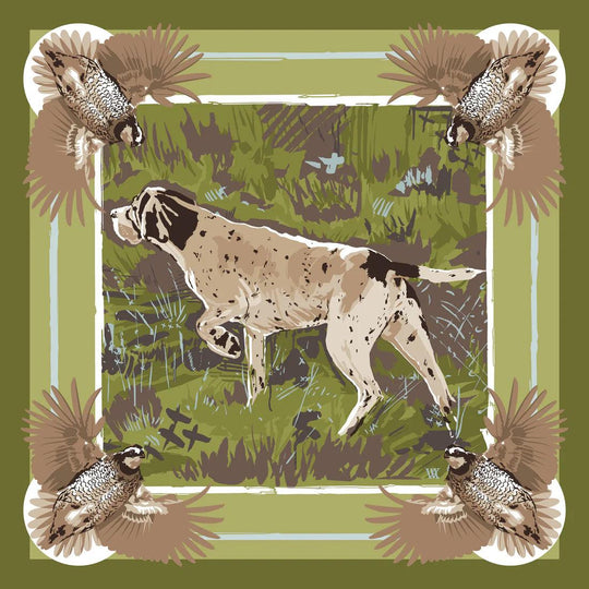 English Pointer Pocket Squares