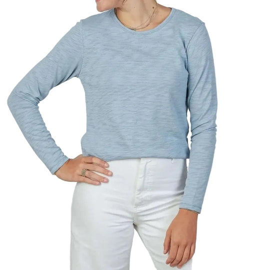 Erin Gray The Classic Long-Sleeve Tee-Women's Clothing-Dusty Blue-S-Kevin's Fine Outdoor Gear & Apparel