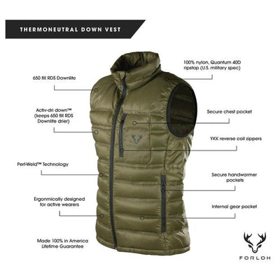 Forloh ThermoNeutral Down Vest-Liquidate-Kevin's Fine Outdoor Gear & Apparel
