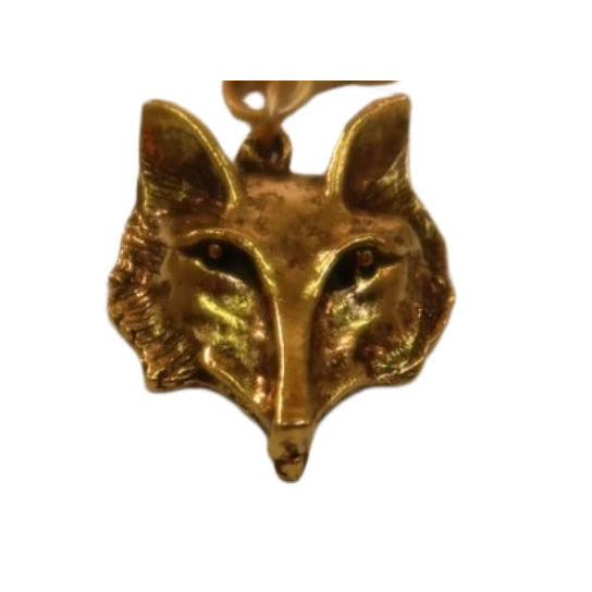 Fox Head Gold Necklace-Women's Accessories-Kevin's Fine Outdoor Gear & Apparel