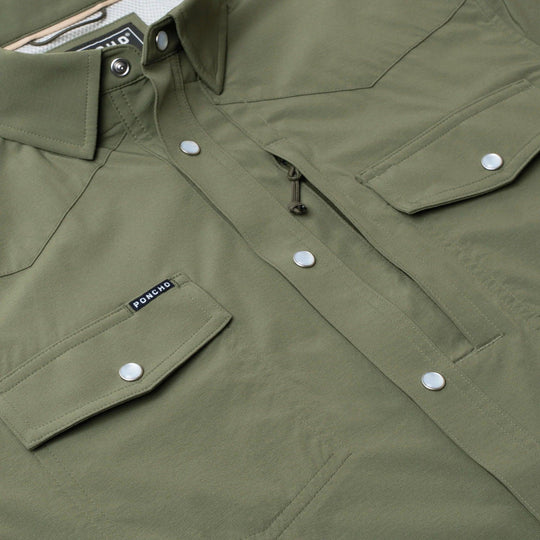 Poncho The Fence Stretcher Western Tuff-Thread Long Sleeve Shirt-Men's Clothing-Kevin's Fine Outdoor Gear & Apparel