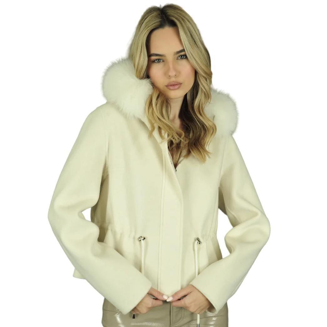 Frisson Victoria Cashmere & Wool Jacket-Women's Clothing-Ivory-S-Kevin's Fine Outdoor Gear & Apparel