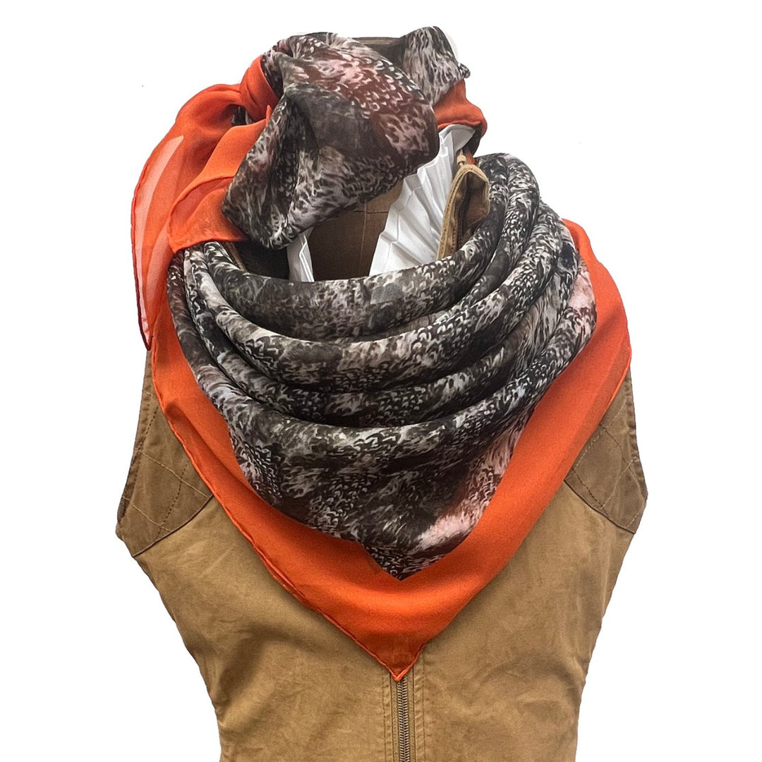 Kevin's Finest Ladies Sporting Oversized Silk Scarfs-Women's Accessories-Quail Feather-Kevin's Fine Outdoor Gear & Apparel