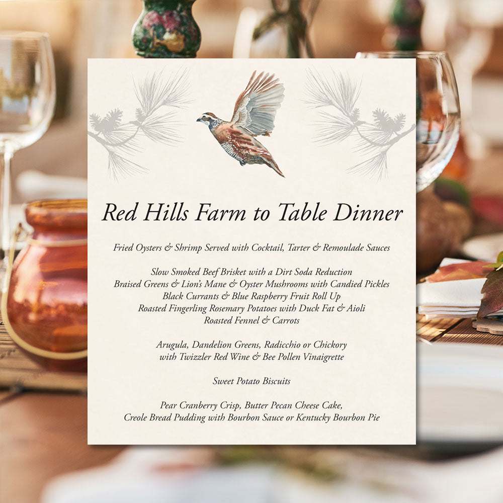 EVENT EXTRA - Red Hills Farm to Table Dining Experience - GAME FAIR 2025 ADMISSION REQUIRED-Gamefair Event Tickets-Kevin's Fine Outdoor Gear & Apparel
