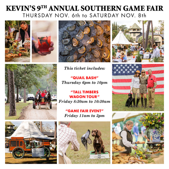 Game Fair 2025 Ticket-Gamefair Event Tickets-Game Fair + Quail Bash + Wagon Tour-Kevin's Fine Outdoor Gear & Apparel