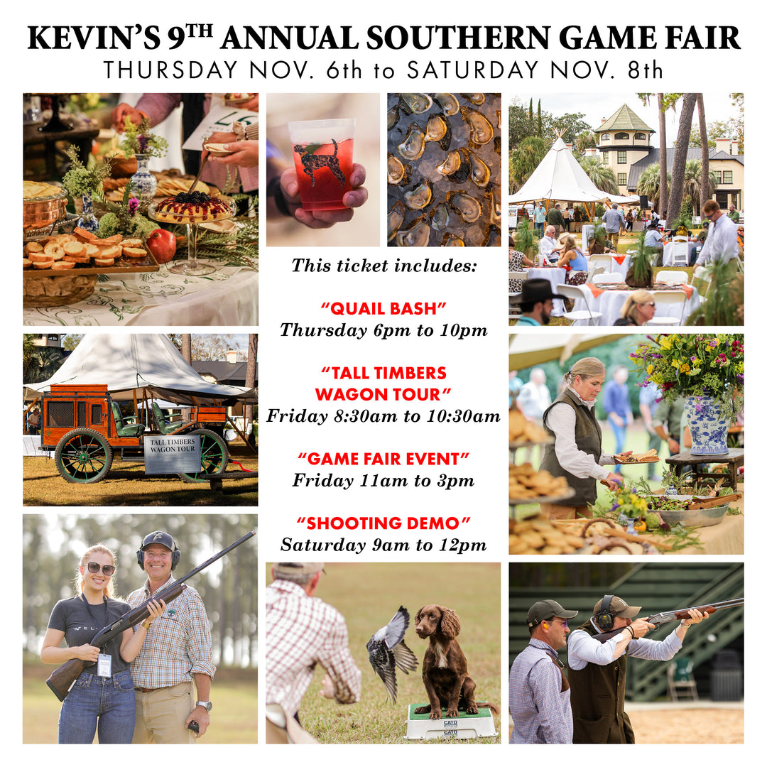 Game Fair 2025 Ticket-Gamefair Event Tickets-Game Fair + Quail Bash + Wagon Tour + Shooting Demo-Kevin's Fine Outdoor Gear & Apparel
