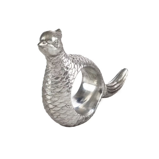 Kevin's Pheasant and Quail Napkin Rings-Home/Giftware-Pheasant - Silver Resin-Kevin's Fine Outdoor Gear & Apparel