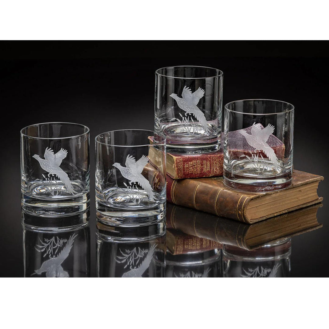 Flying Pheasant Old Fashioned Glass (Set of 4)-Home/Giftware-Kevin's Fine Outdoor Gear & Apparel