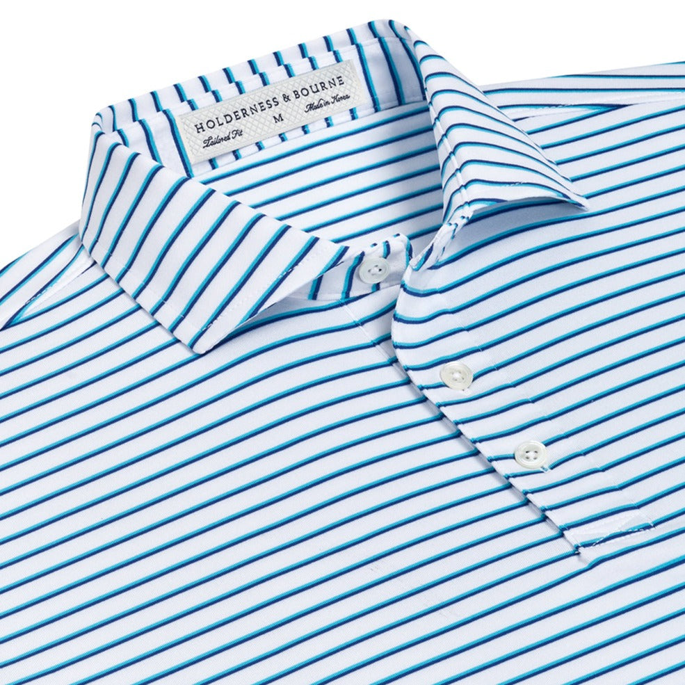 Holderness & Bourne "Sutton" Polo-Men's Clothing-White/Dorset/Oxford-S-Kevin's Fine Outdoor Gear & Apparel