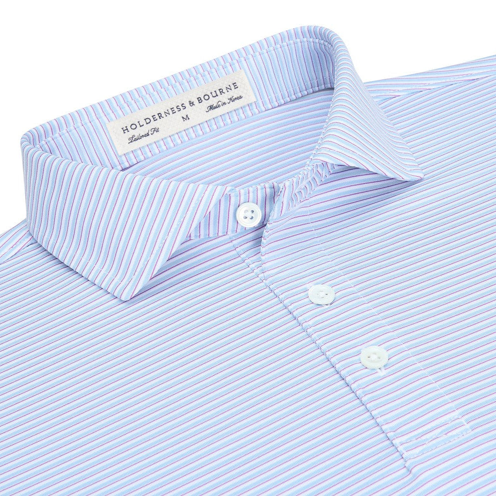 Holderness & Bourne "Gresham" Polo-Men's Clothing-Skye/Fusion/White-S-Kevin's Fine Outdoor Gear & Apparel