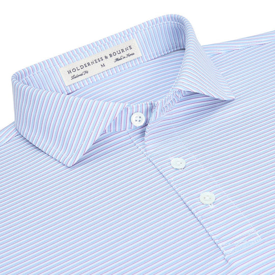 Holderness & Bourne "Gresham" Polo-Men's Clothing-Skye/Fusion/White-S-Kevin's Fine Outdoor Gear & Apparel
