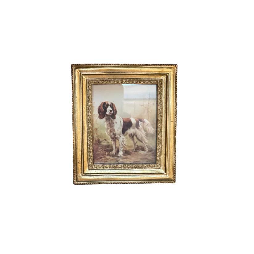 6" Vintage Bird Dog Framed Print-Home/Giftware-English Spaniel-Kevin's Fine Outdoor Gear & Apparel