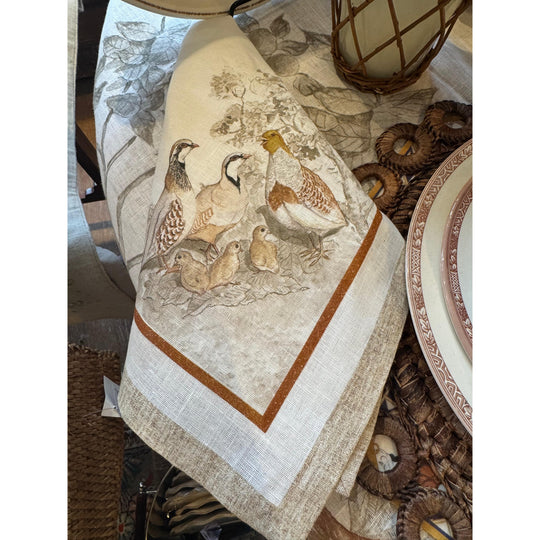 Kevin's Italian Linen Game Napkins Set of 4-Home/Giftware-Kevin's Fine Outdoor Gear & Apparel