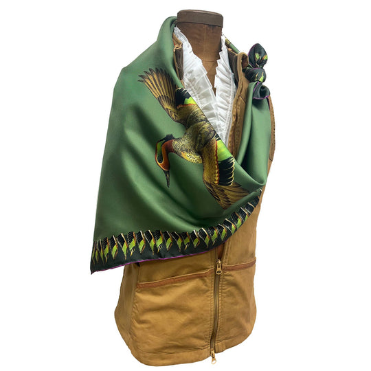 Kevin's Finest Widgeon Duck Silk Scarf-Women's Accessories-Kevin's Fine Outdoor Gear & Apparel